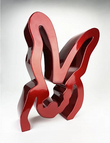 Hunt Slonem -&nbsp;RED/Powder Coated Aluminum Sculpture, 2022