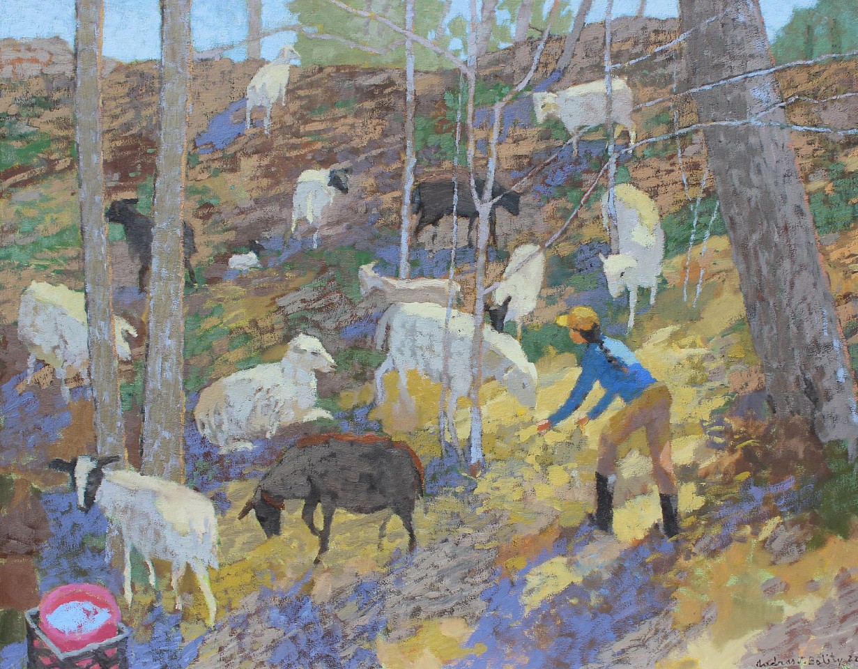 Andras Bality, RVA Goats Clearing Entrance, 2022
28" x 36", 30" x 38" framed
Oil on canvas
AB 68
Price Upon Request